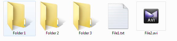 Folder contents